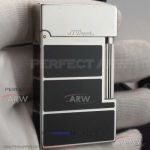 AAA Clone S.T. Dupont Ligne 2 Lighter On Sale - Silver And Lacquer Finish 